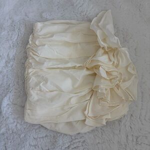 Elegant Cream Ruffled Top